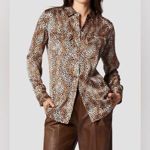 EQUIPMENT - Silk Blouse, Mother of Pearl Multi